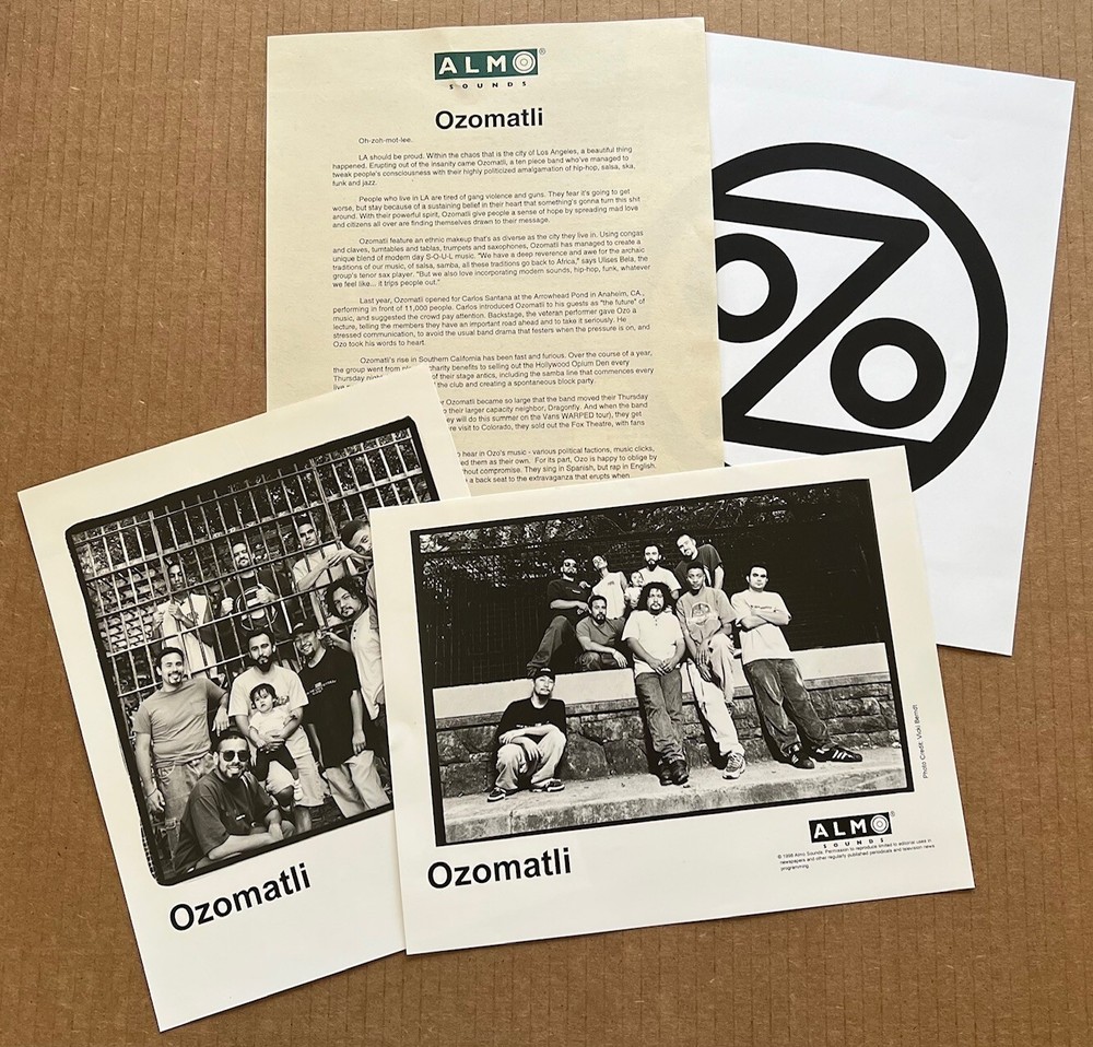Ozomatli  - Self Titled RARE promo press kit ‘98