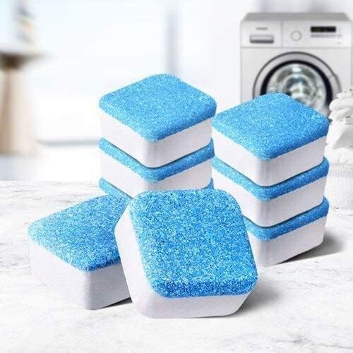 12 Pcs Washing Machine Cleaner Washer Deep Solid Cleaning Effervescent Tablets