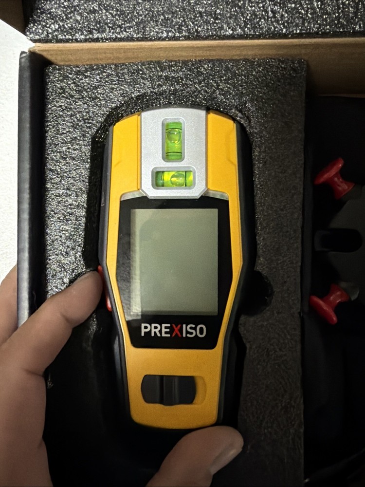 PREXISO 2-in-1 Stud Finder with Laser Level, Rechargeable Multi Surface Cross...