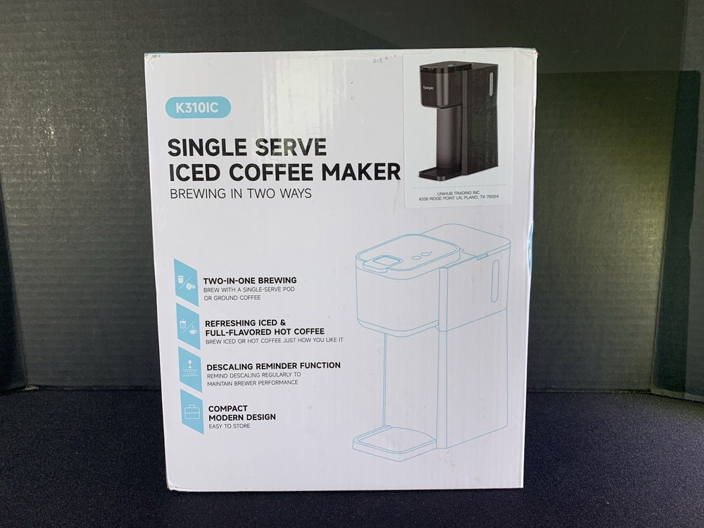 Tastyle K310IC Single Serve Iced & Hot Coffee Maker Machine – New
