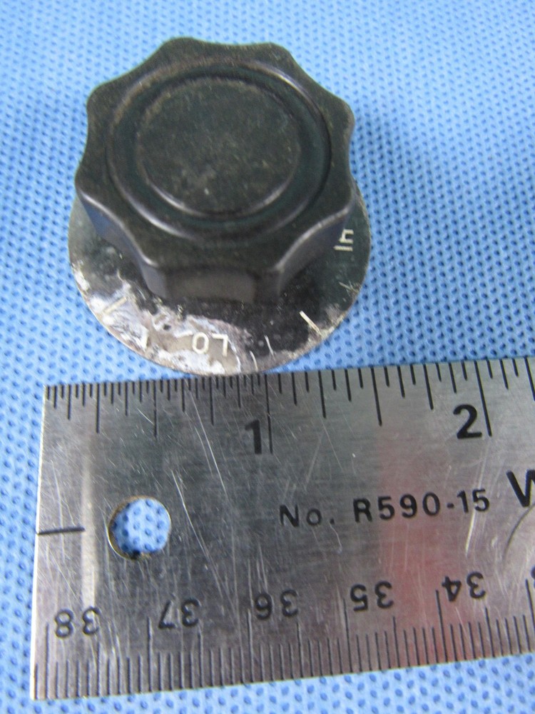 Lot 9 Rotary Control Potentiometer Knobs W/ Aluminum Dial Scales Brass Insert