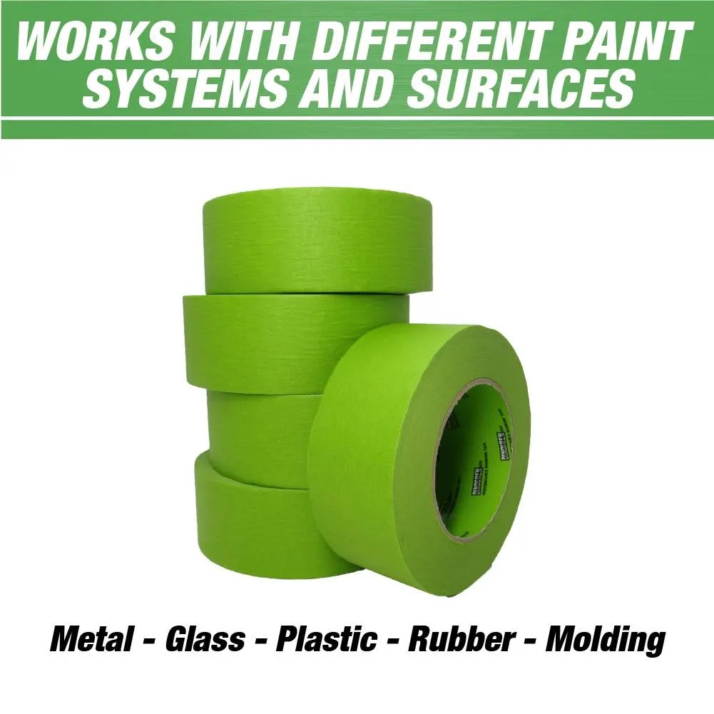 DINOGREN Painters Tape Green 3/4 in, 1  1/2 in, 2 in x 60 yd