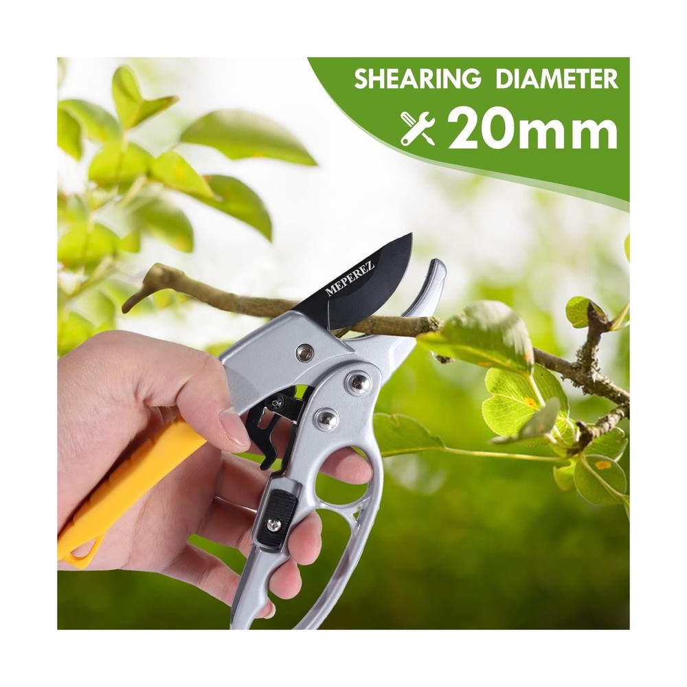 Ultra Sharp Germany Steel Pruning Shears - Cuts 3X Easier, Ergonomic Design -...