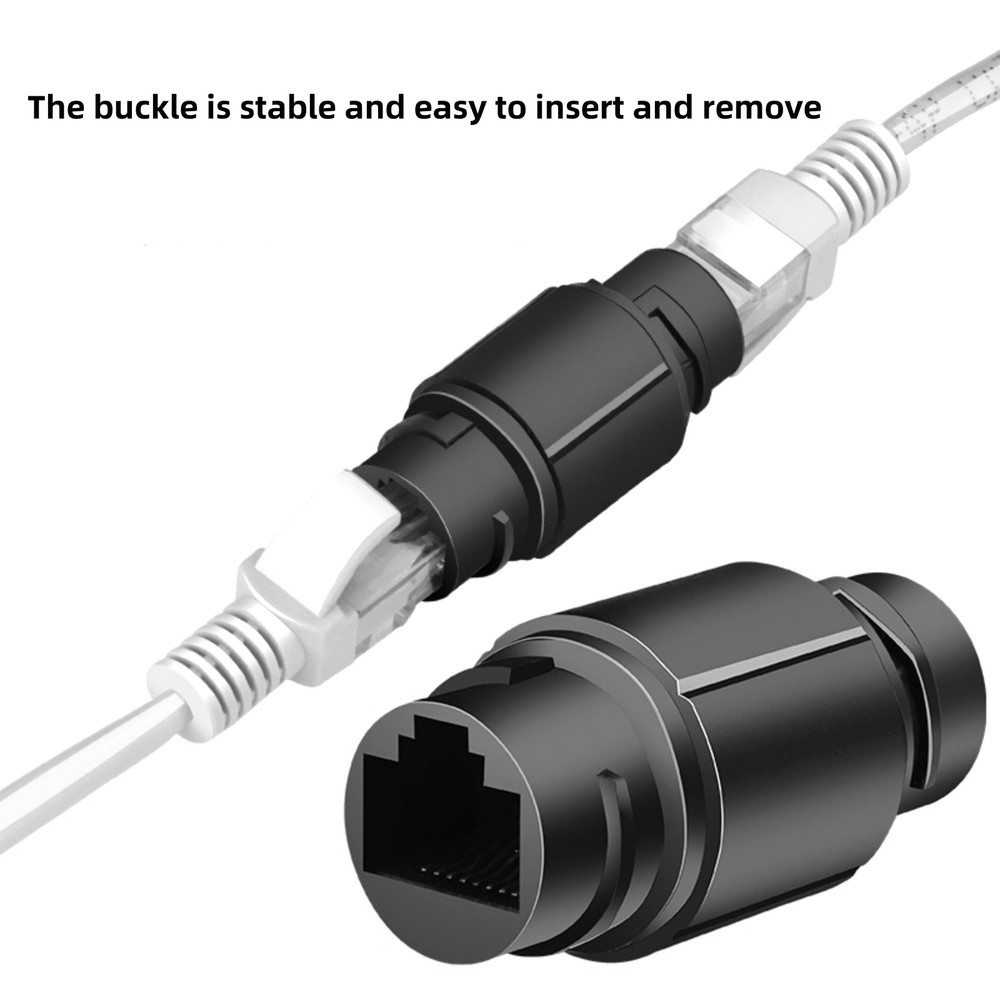 New 3x RJ45 Waterproof Shielded Network Ethernet Cable Extender Coupler