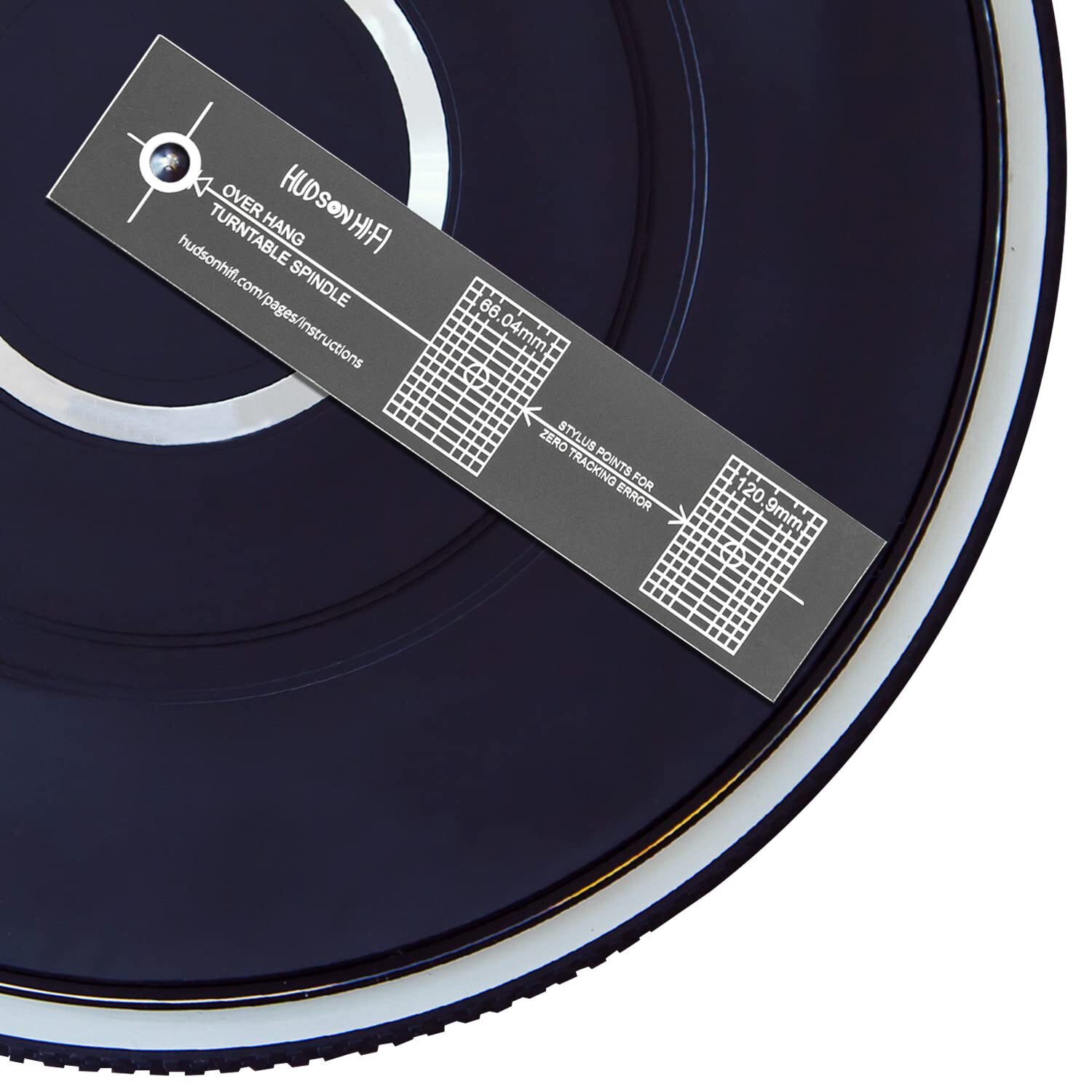 Mirrored Turntable Stylus Alignment Protractor – Eliminate Tracking Errors, Redu