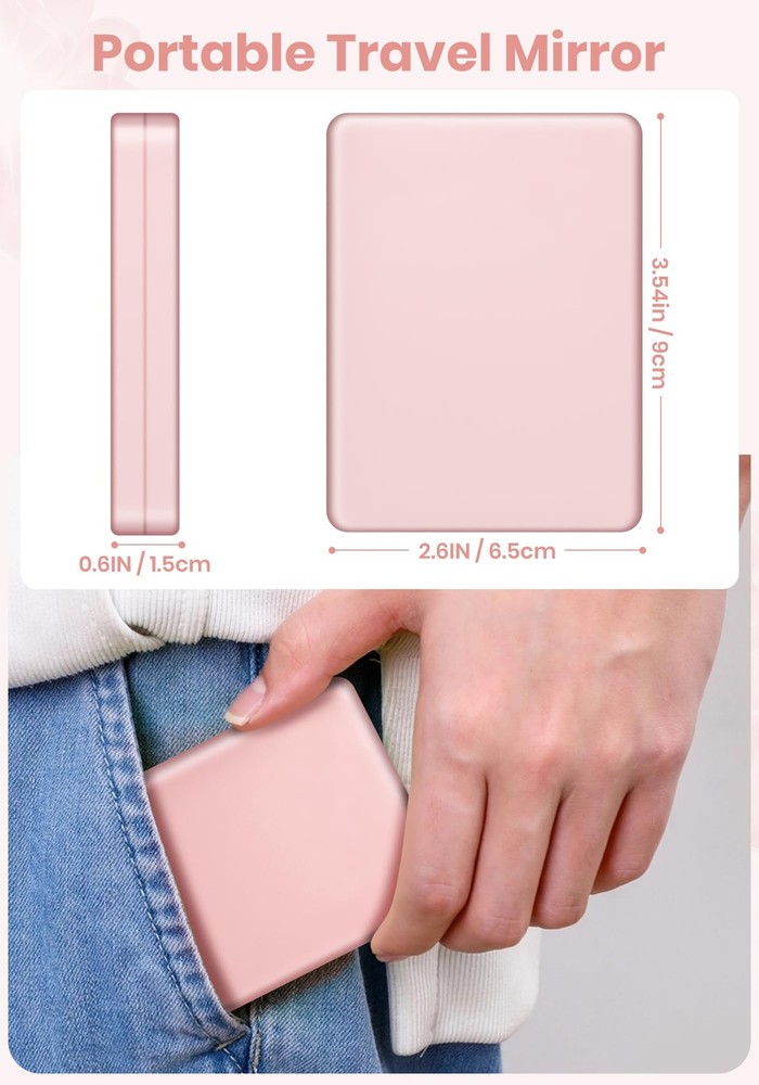 Compact Mirror, Rechargeable 30X Magnifying Mirror with 3 Lighting Modes Dim...