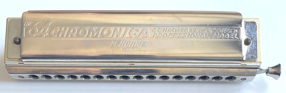 HOHNER HARMONICA 64 CHROMONICA PROFFESSIONAL A4 OCTAVES GERMANY C +ORIGINAL CASE