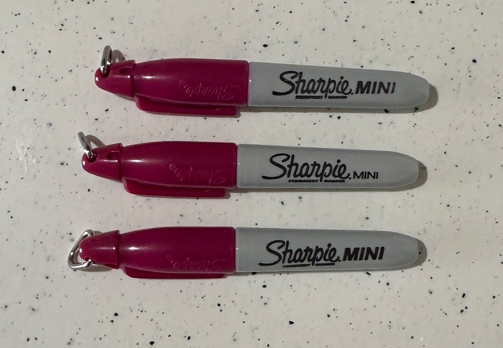 Sharpie 35108 Berry Mini Permanent Markers, Fine Point, 3 each