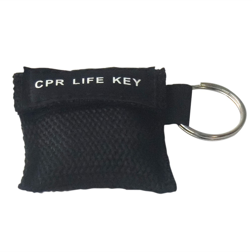 100pcs CPR FACE SHIELD WITH KEYCHAIN BAG EMERGENCY MASK AED FIRST AID TRAINING