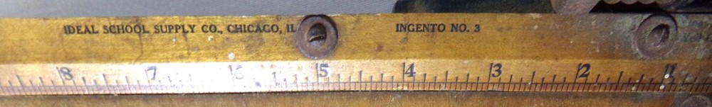 Vintage Ideal School Supply Paper Cutter Ingento No. 3