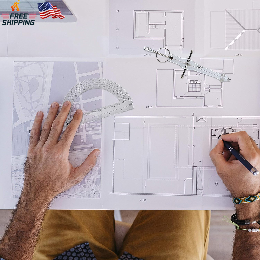 Mr. Pen- Protractor and Compass Set, Compass Protractor Set, Protractor, Compass