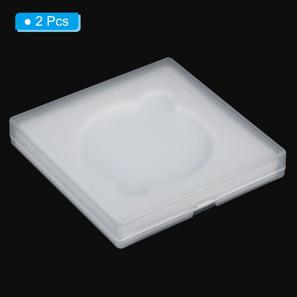 2pcs, 72mm Lens Filter Case Camera Filter Case Portable Lens Filter Box Water