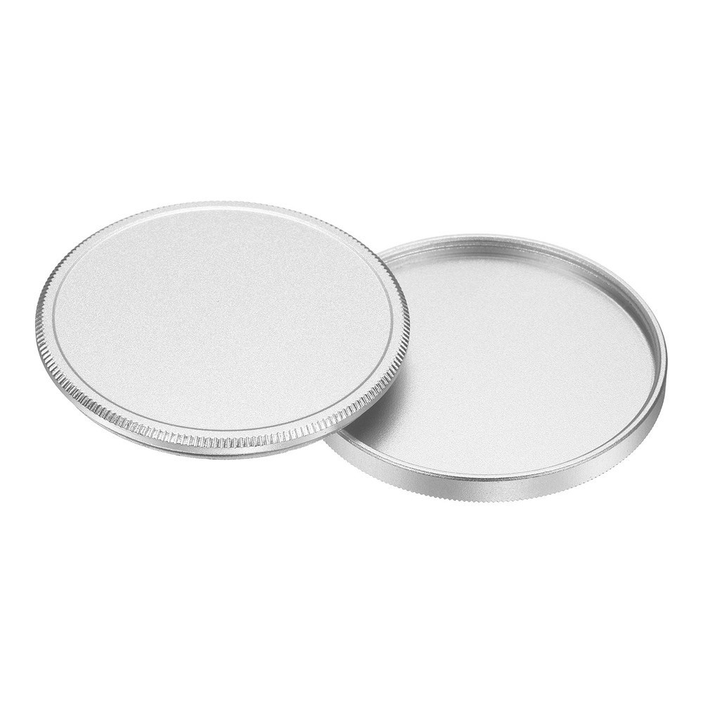 43mm Metal Lens Cap Universal Lens Filter Stack Cap Slim Stack Silver