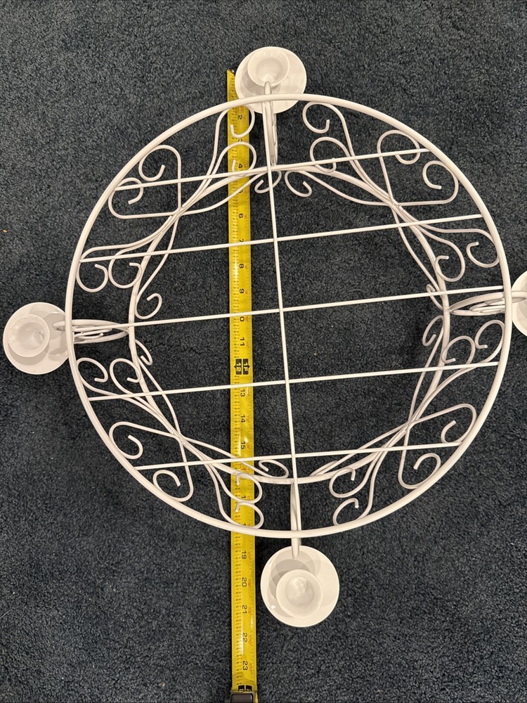 Wilton Candlelight Cake Stand 21.5” Diameter Scrollwork 1996 Original Box EUC