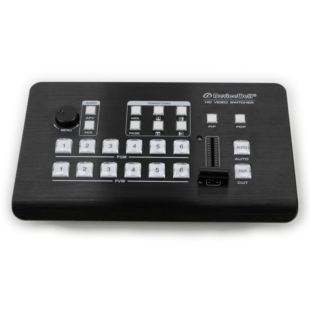 DeviceWell Mini 6-Channel HD Video Switcher HDS7106