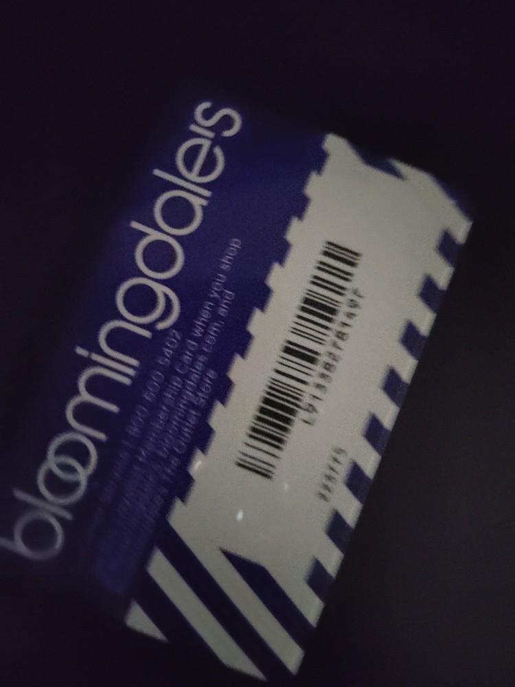 Bloomingdale's loyalty Card