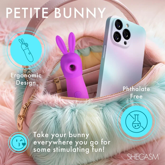 Shegasm: Bunny Sidekick Suction Clit Stimulator ---FREE SHIPPING!!!