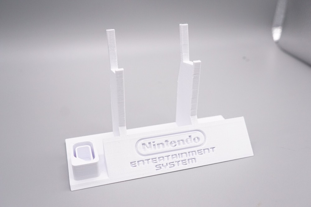 Controller Holder Display for NES Nintendo Entertainment Sys Controllers *White*