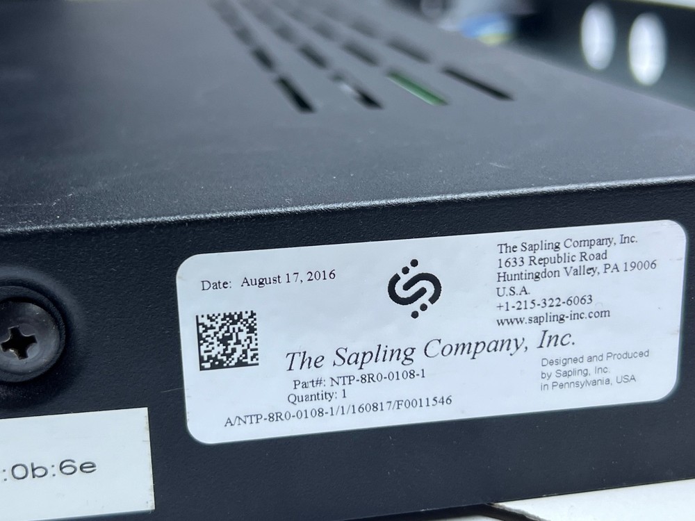 Sapling Master Clocks NPT-8R0-0108-1