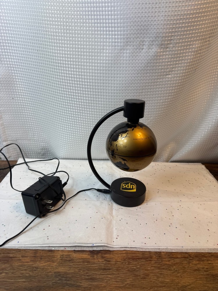 UPS Gold Magnetic Levitating Globe with Adapter