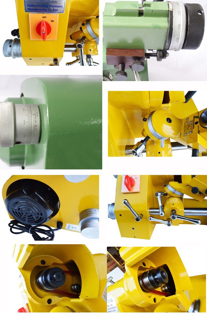 TECHTONGDA 220V R8 Collets Power Universal Cutter Grinder Sharpener