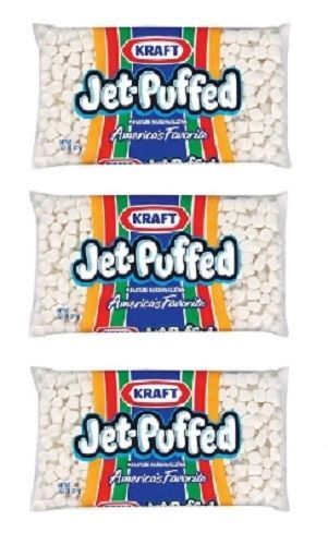 Kraft Jet Puffed Miniature Marshmallows 3 Bag Pack