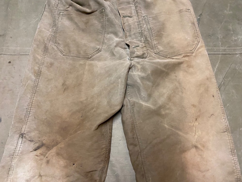 ORIGINAL WWII US NAVY COLD WEATHER WINTER OVERALLS COVERALLS BIBS-MEDIUM