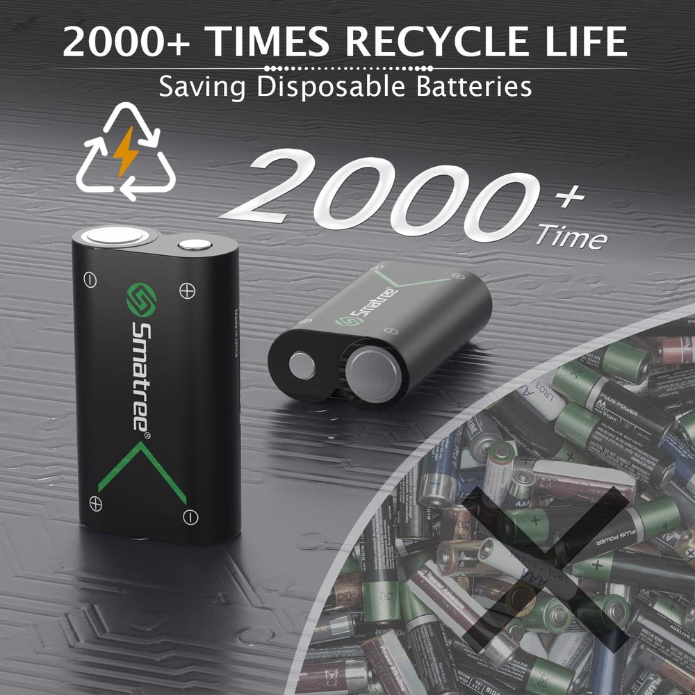 Smatree Controller Battery Compatible for with Mini Charger, Black