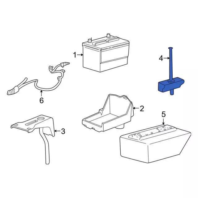 Genuine Ford Battery Hold Down 6F2Z10756A