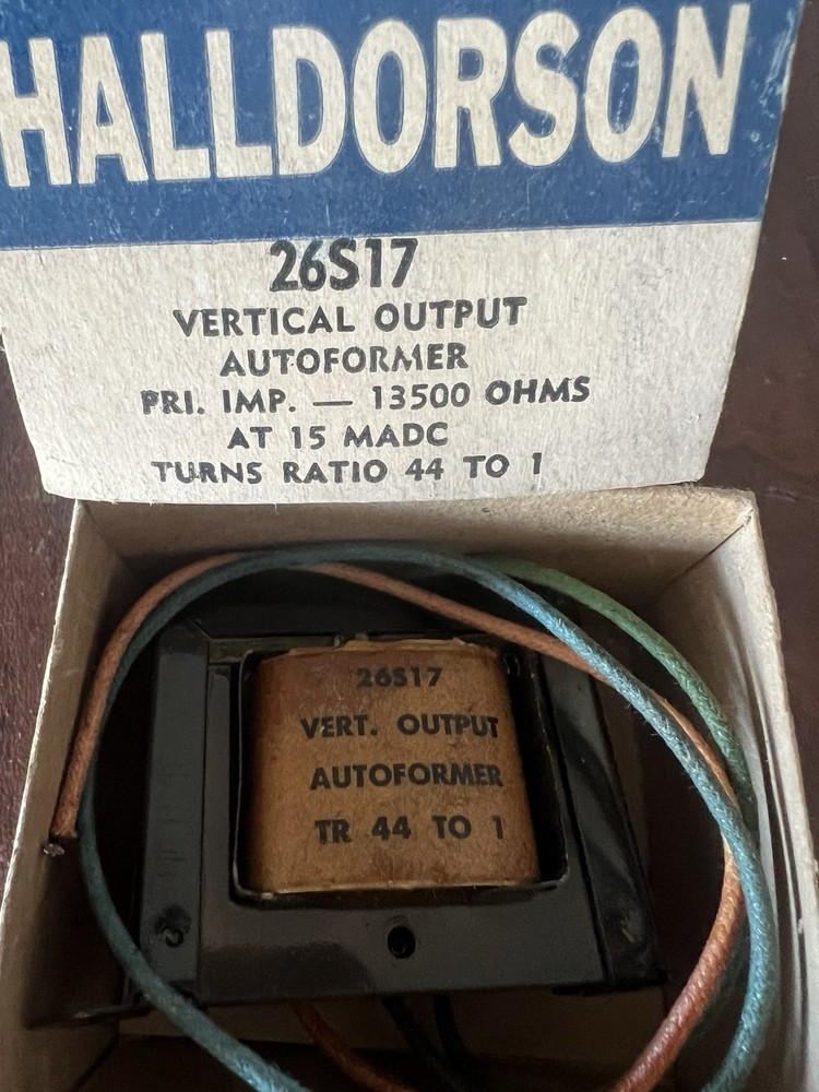 Vintage Halldorson Universal Vertical Output Transformer 26S17
