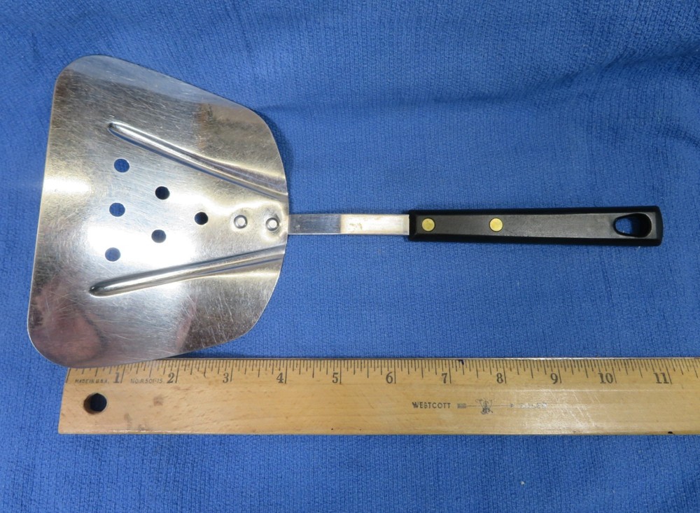 Vintage Large End Spatula Flipper Black Bakelite Handle Robinson