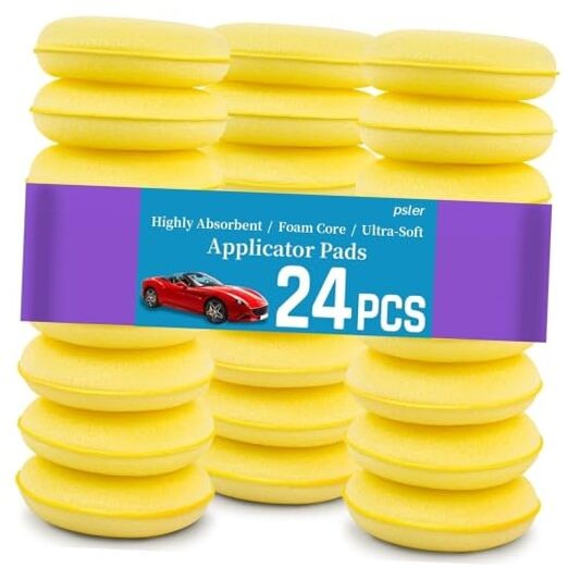 Foam Car Wax Applicator Pad Foam Applicator Pads Detailing Round 4 10CM-24PCS