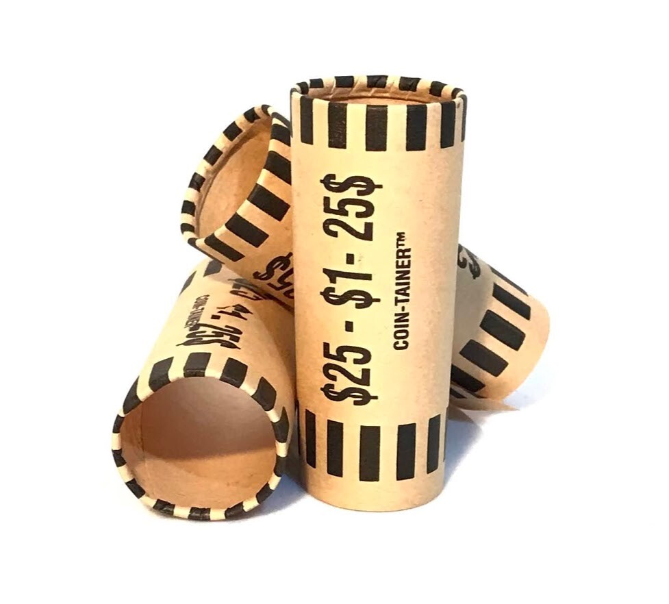 (150) Coin Wrapper-Preformed-DOLLARS-$25.00 (150 Bx)