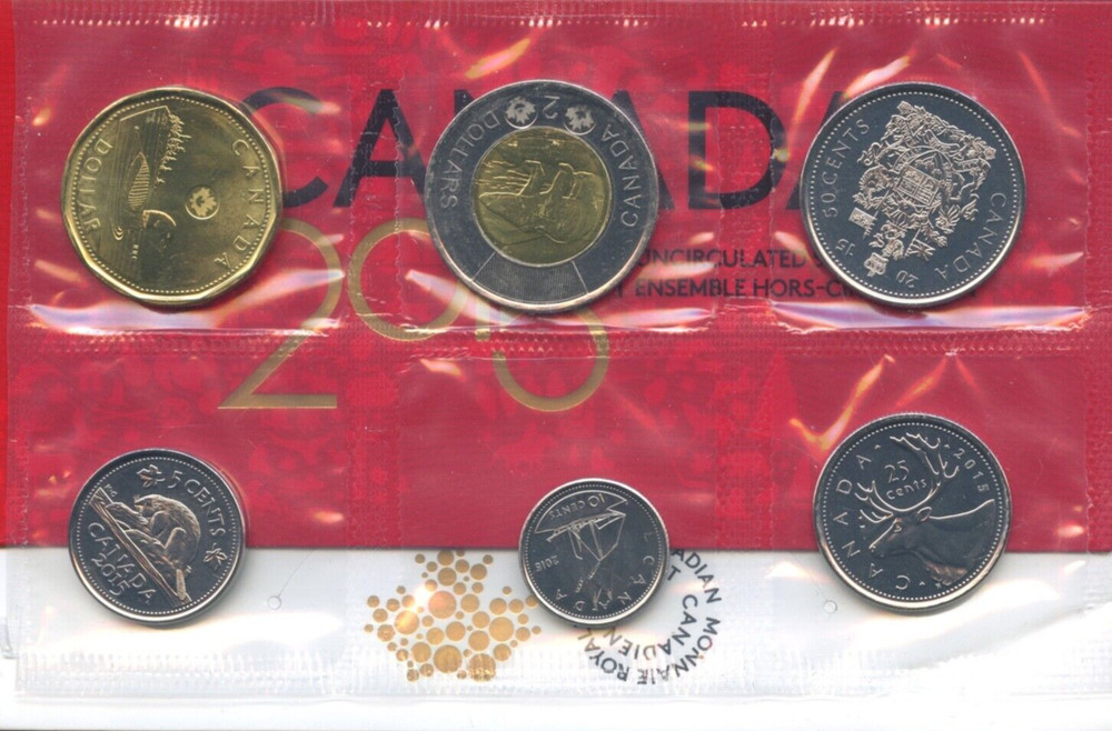 2015 Canada Uncirculated Prooflike Set - Original Envelope and COA