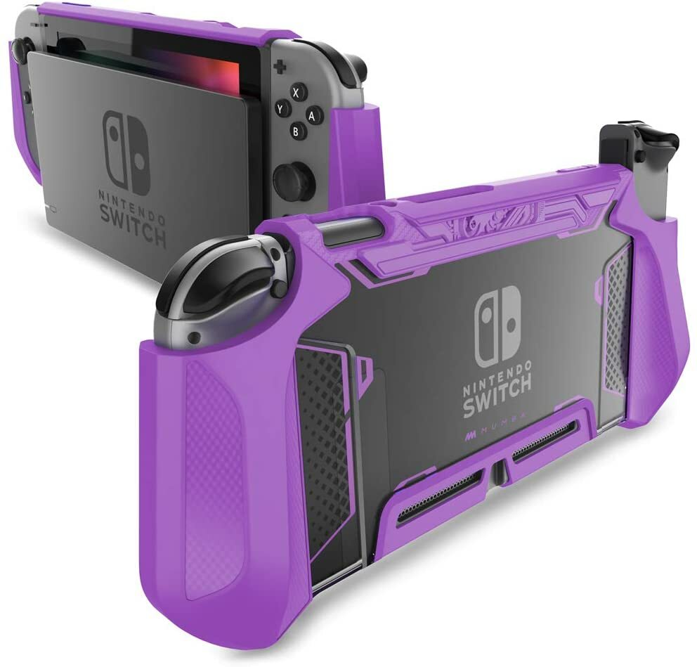 Mumba Dockable Case For Nintendo Switch Console JoyCon Controller TPU Grip Cover