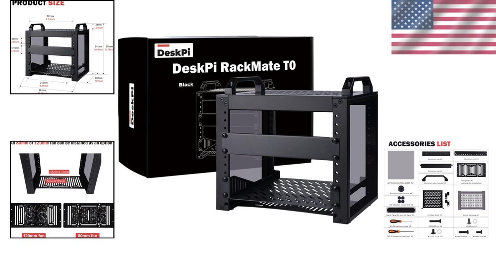 Elegant 4U Mini Server Rack - 10 Inch Black Rackmount for Optimal Cooling