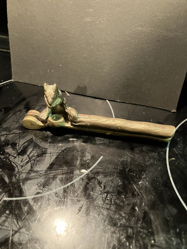 Antique Squirrel Brass Nutcracker