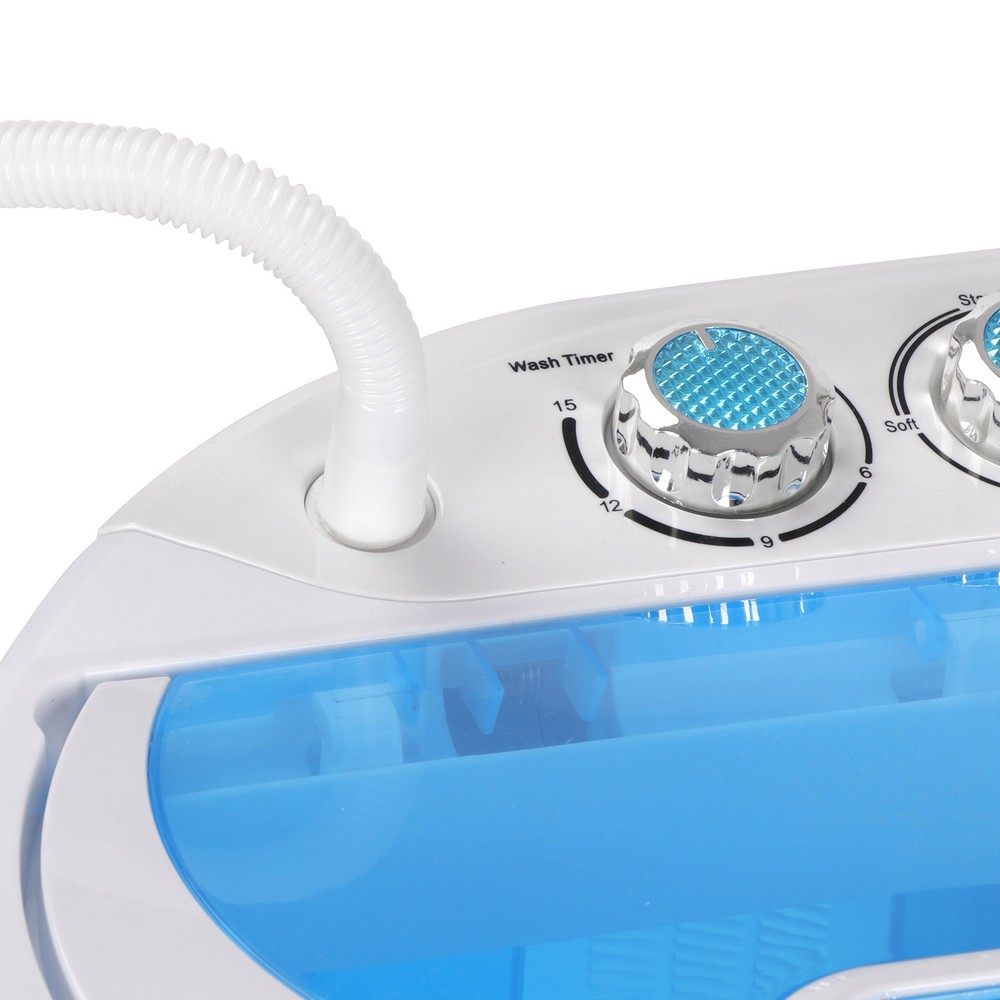 10lbs Mini Portable Compact Washing Machine Spin-Dry Laundry Washer Save Space