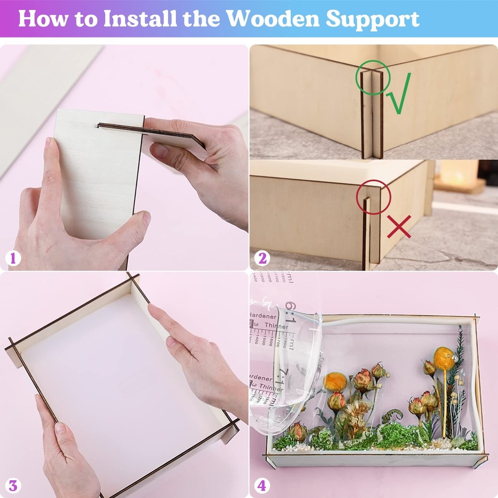 LET'S RESIN Rectangle Silicone Resin Molds, rectangle molds, Molds