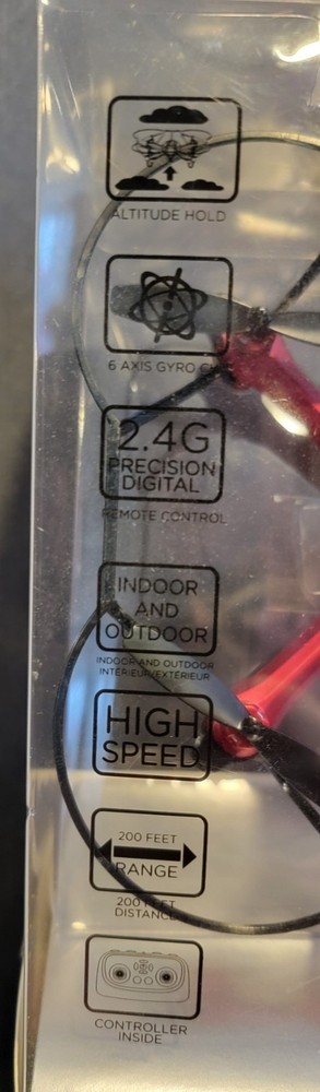 new Spyder X palm size high performance drone red