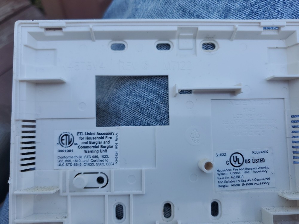Honeywell 6148 Security Alarm Keypad.
