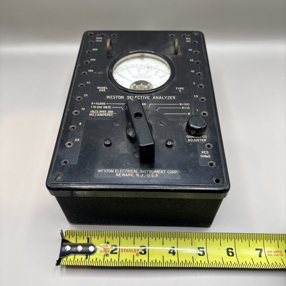 Westin Selective Analyzer Volts And Ohms Vintage Newark NJ