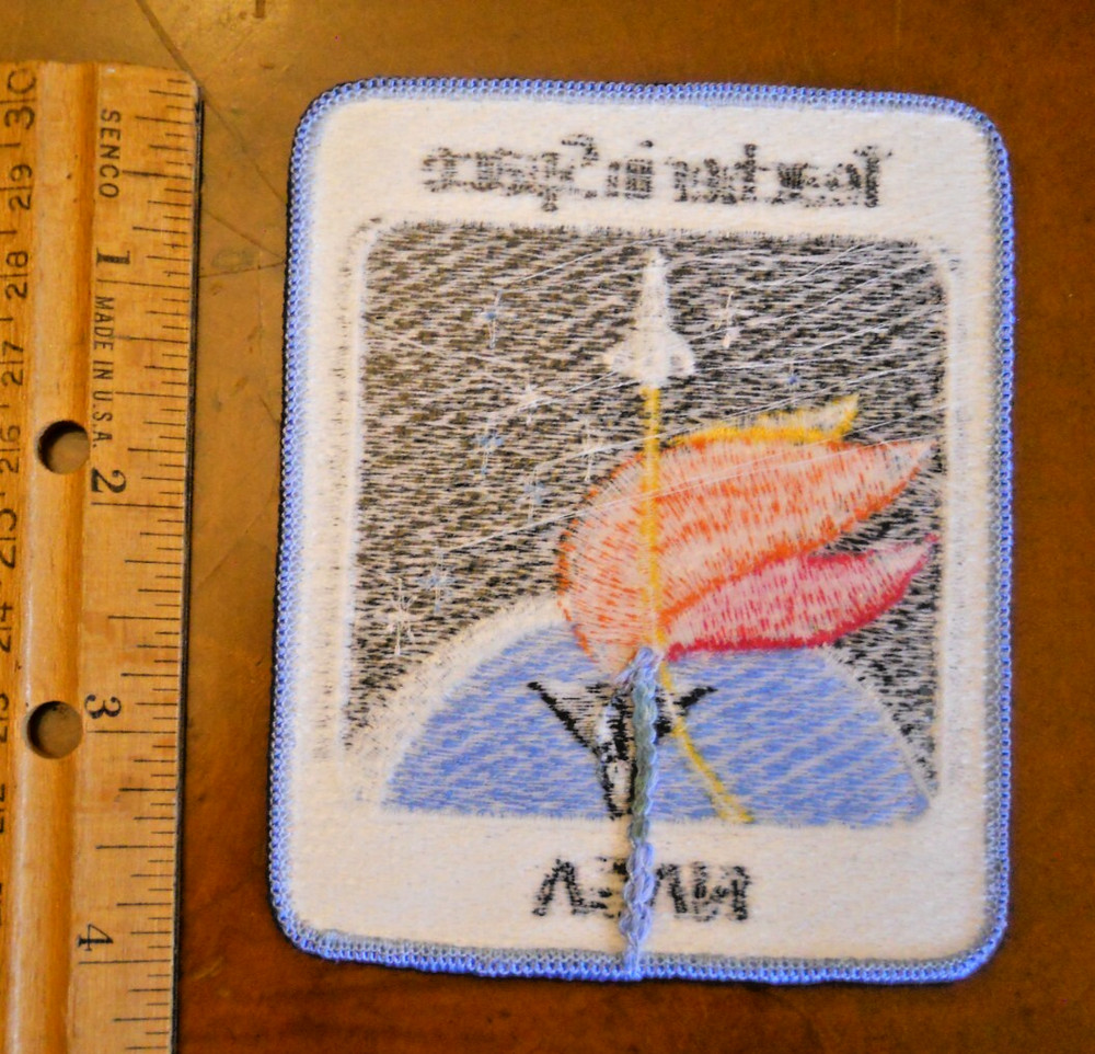 NASA 4" TEACHER IN SPACE PATCH, NEW WITHOUT TAGS