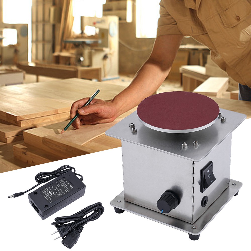 Electric Disc Sander Machine Edge Sharpener Mini Bench Polisher Tools Kits 4inch