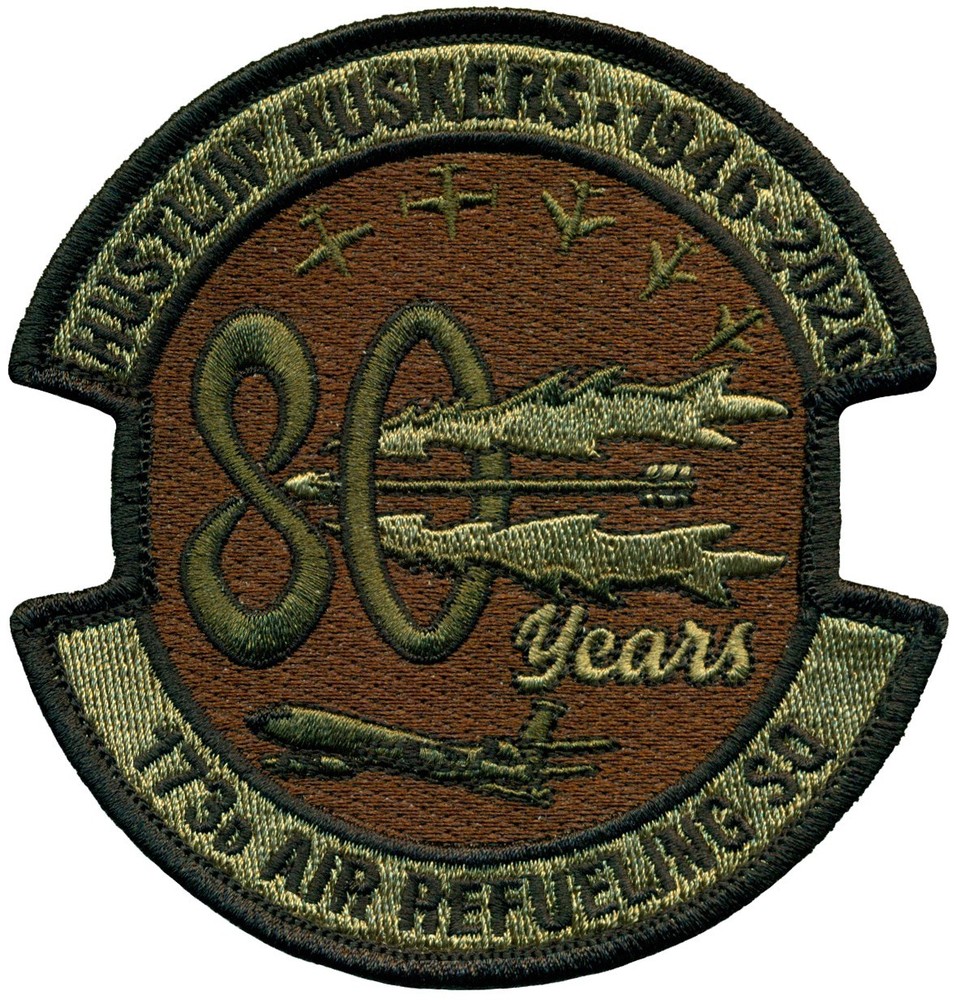 USAF 173d AIR REFUELING SQUADRON – 80th ANNIVERSARY PATCH - OCP