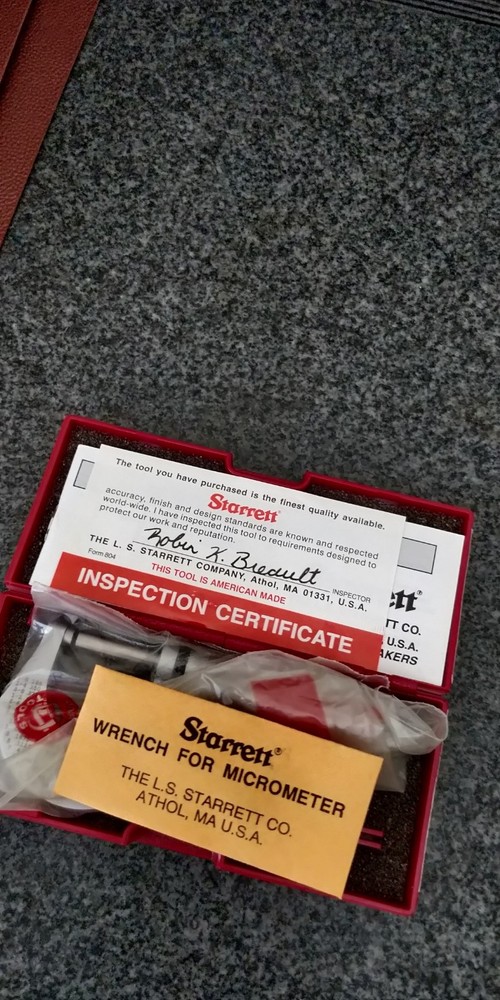 STARRETT 230RL 0-1" .001" OUTSIDE MICROMETER