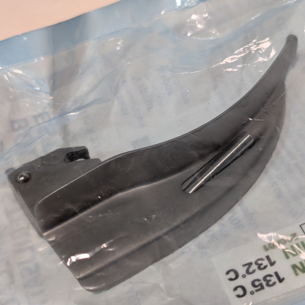 Pair of Fiber Optic Laryngoscope Handles (Welch Allyn, Rusch), Fiber Optic Blade