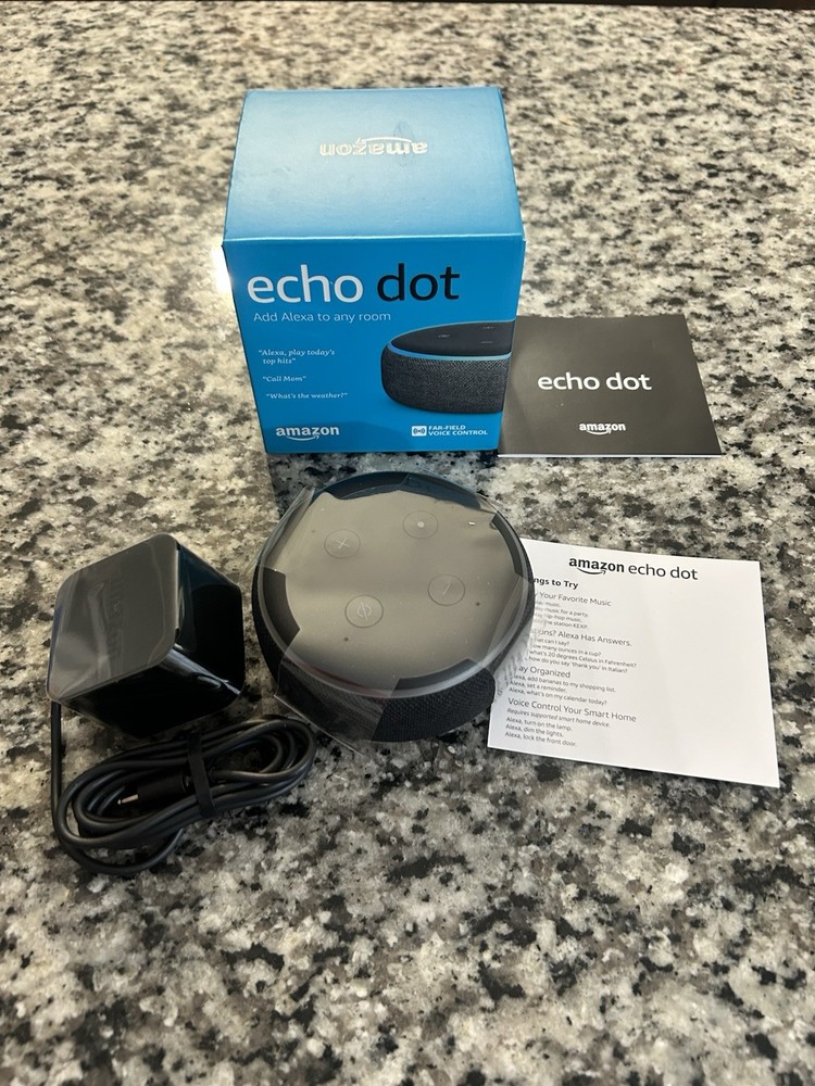 Amazon Echo Dot (3rd Generation) Smart Speaker - Charcoal 