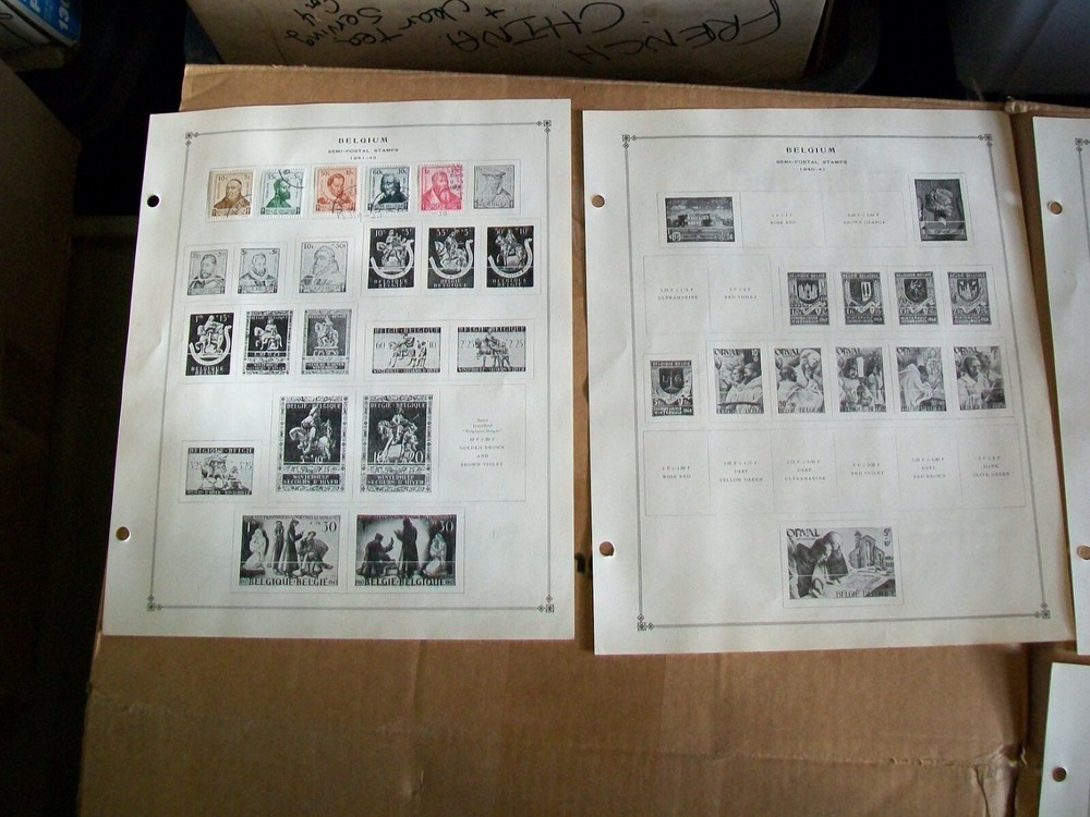 1944 - 1954 Belgium Stamp Sheets Lot 72