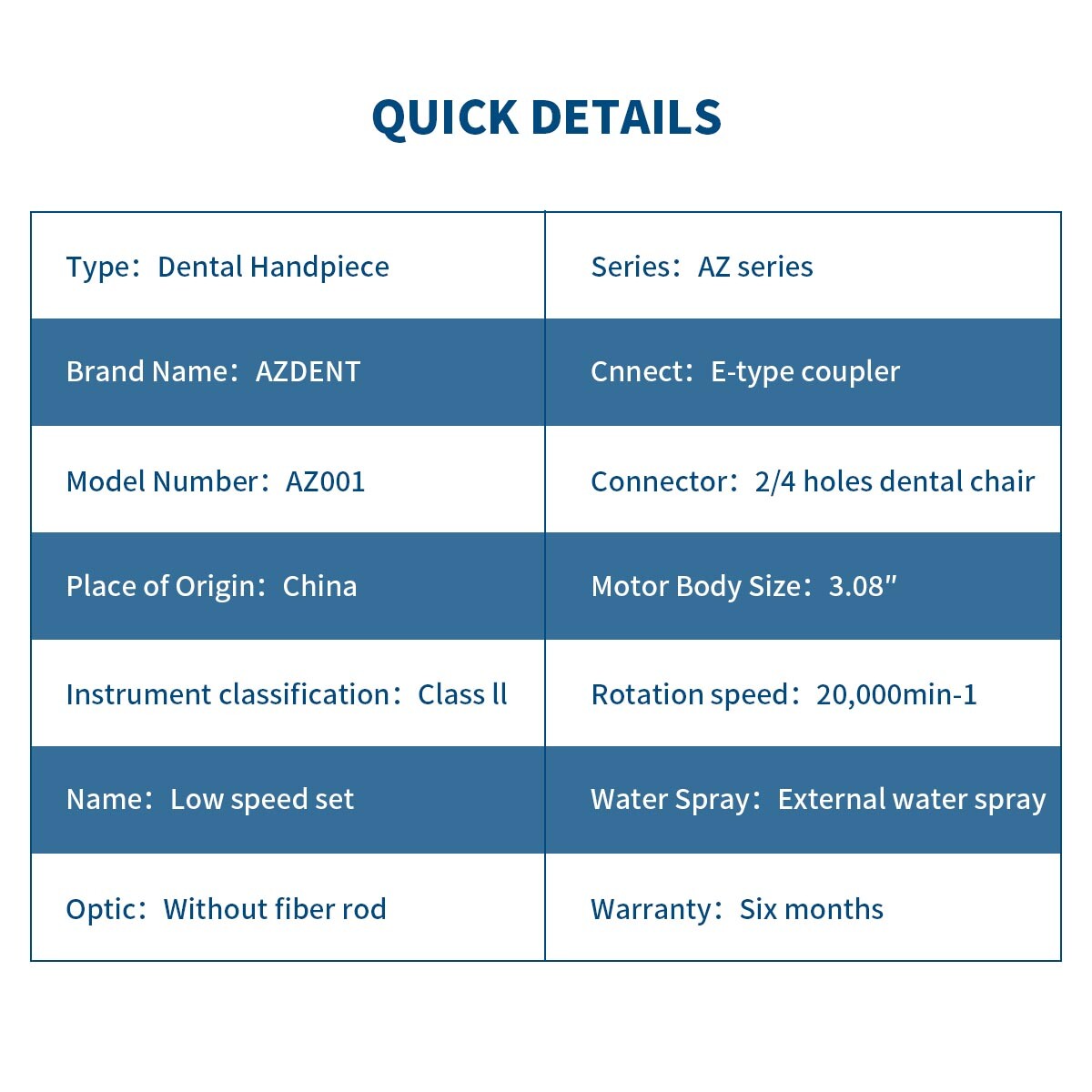 NSK Style Dental Slow Low Speed Handpiece Straight Contra Angle Air Motor 4/2H